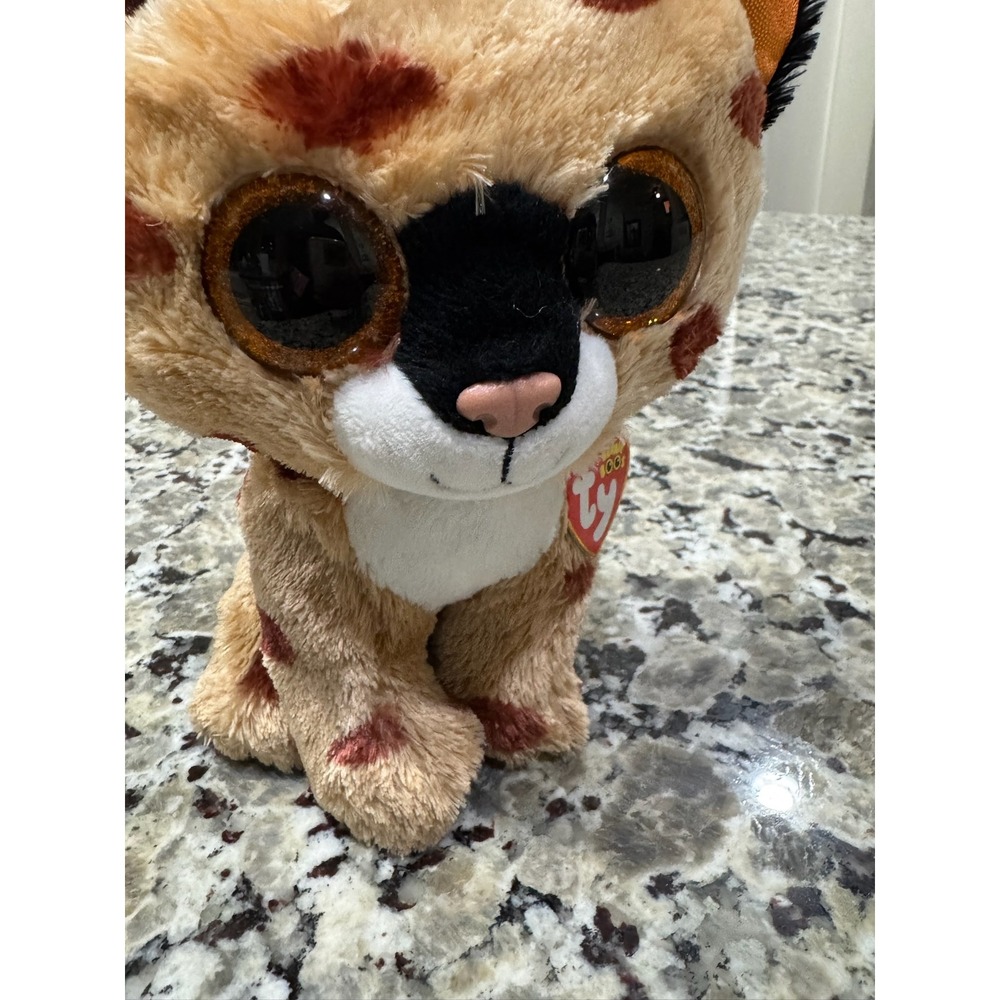 Ty Beanie Boos Buckwheat the Lynx 10 inch Medium Plush Spotted Wild Cat 2015 NWT